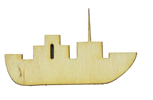 Drewniane scrapki sklejka STATEK 2 5cm