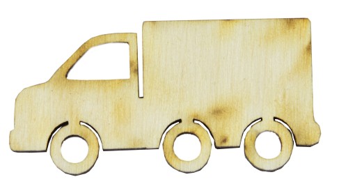 Drewniane scrapki DOSTAWCZAK 30cmdecoupage sklejka