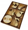 ZESTAW MUZYKA 30szt 5cm ozdoby drewniane