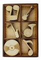 ZESTAW MUZYKA 30szt 5cm ozdoby drewniane