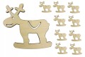 Renifery drewniane sklejka Decoupage 10szt 5cm