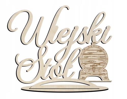 Napis na podstawce na stół dla Pary Młodej wesele ślub Wiejski Stół