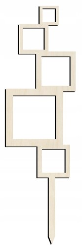 Drabinka do roślin pergola podpórka drewniana 25cm