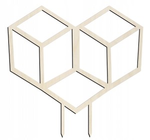 Drabinka do roślin pergola podpórka drewniana 25cm