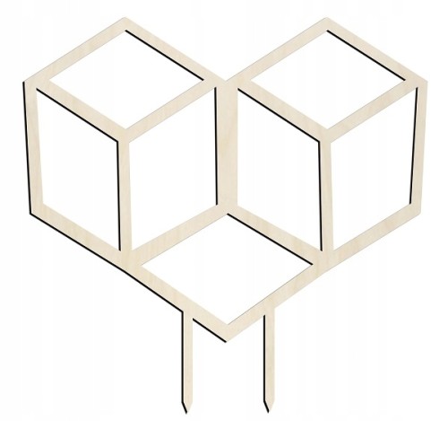 Drabinka do roślin pergola podpórka drewniana 25cm