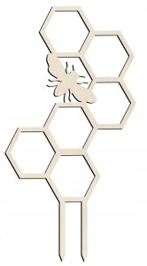 Drabinka do roślin pergola podpórka drewniana 30cm