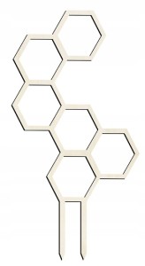 Drabinka do roślin pergola podpórka drewniana 30cm