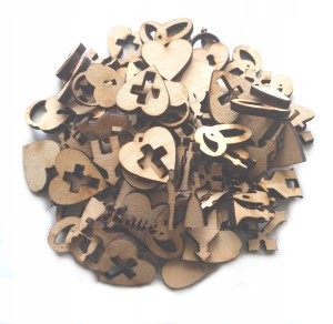 Zestaw drewniany na zaproszenia 2cm na ślub na wesele dla gości