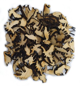 Zestaw Zwierzęta Leśne 100szt 2cm Las na naklejki