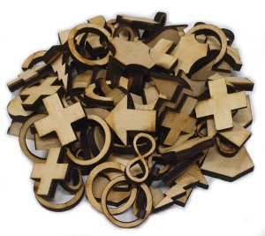 Zestaw Znaki graficzne 100szt 2cm do rysowania eko