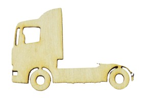 Drewniana ozdoba EKO TIR 2 10cm sklejka decoupage