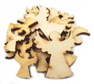 ANIOŁ ANIOŁKI 24szt 18x2cm i 6x3,8cm Decoupage