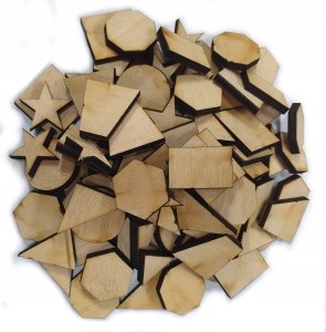 Zestaw Wzory Geometryczne 100szt 2cm na pokrowiec