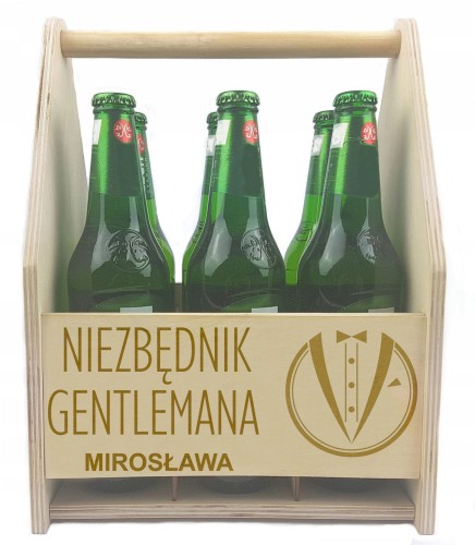 Skrzynka nosidełko na PIWO Grawer Walentynki