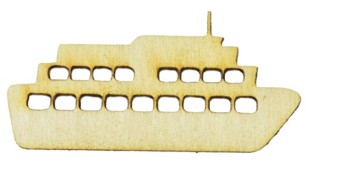 Drewniane scrapki STATEK REJSOWY sklejka 15cm