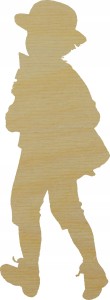 Chłopiec drewniany ze sklejki scrapki 10cm