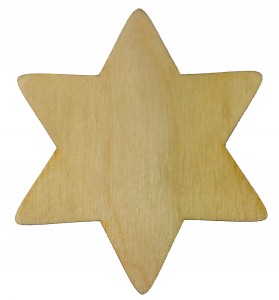 Gwiazdka drewniana EKO decoupage święta 5cm