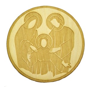 Szopka z drewna święta scrapbooking sklejka 20cm