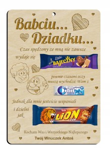 Tabliczka Dzień Dziadka Dzień Babci życzenia