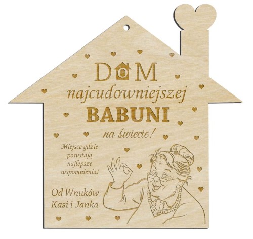 Zawieszka na ścianę dekoracyjna Dzień Babci