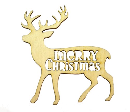 Renifer z drewna święta scrapbooking sklejka 20cm