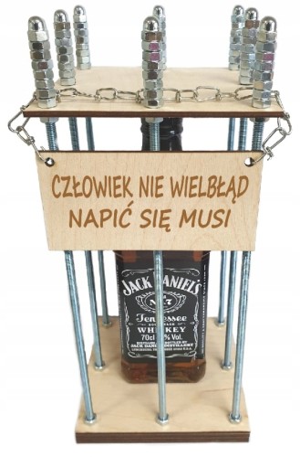 KLATKA NA ALKOHOL prezent grawer 18 20 30 urodziny