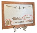 Prezent na 30 40 50 60 70 urodziny tabliczka ramka