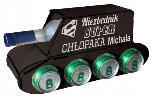 Czołg na alkohol prezent na urodziny grawer 18 30