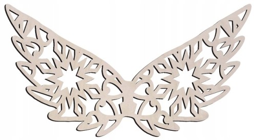 Skrzydła anioła 13cm drewniane skrzydełka makramy