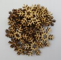 ŚNIEŻYNKA ŚNIEŻYNKI 36szt 24x2,3cm i 12x4cm drewno