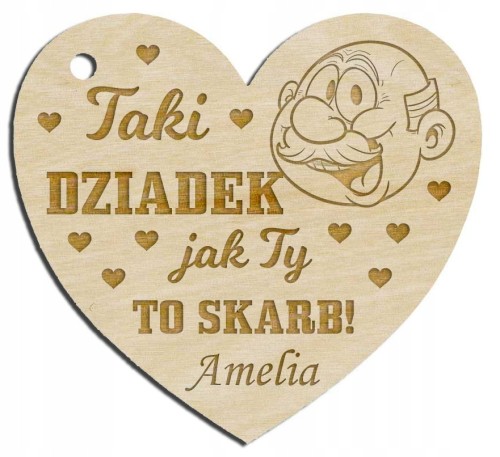 ZAWIESZKA PREZENT GRAWER DZIEŃ DZIADKA ŻYCZENIA