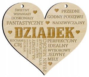 ZAWIESZKA PREZENT PLUS GRAWER DZIEŃ BABCI DZIADKA