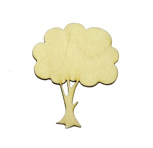 Drewniany dekor drzewo sklejka decoupage 5cm