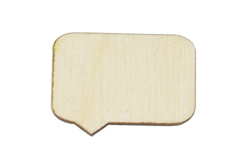 Dymek3 Chmurka ECO sklejka decoupage scrapki 5cm