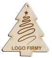 Bombka z logo dla firmy z grawerem święta kartka