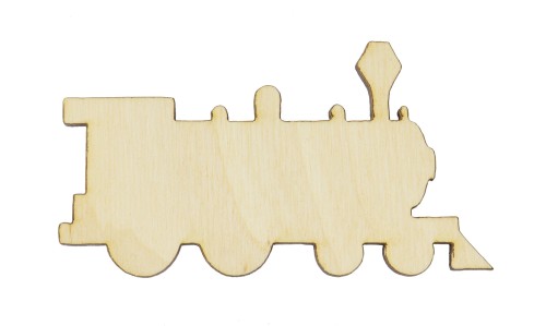 Pociąg Ciufa EKO drewno decoupage scrapki 20cm