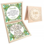 Podziękowanie dla Chrzestnych, Rodziców, Dziadków Komunia Chrzest