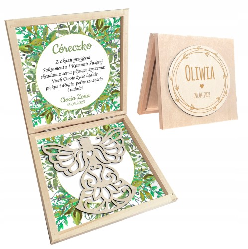 Podziękowanie dla Chrzestnych, Rodziców, Dziadków Komunia Chrzest