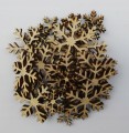DREWNIANE ŚNIEŻYNKI 36szt 24x2cm i 12x3,5cm Święta
