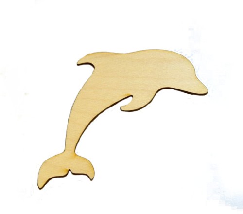 Delfin EKO z drewna sklejka decoupage scrapki 30cm