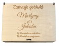 Śmieszne pudełko na pieniądze prezent Ślub grawer zastrzyk gotówki