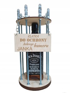Klatka na alkohol whisky prezent grawer urodziny