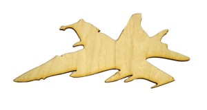 Samolot F16 drewno sklejka decoupage scrapki 10cm