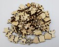 Mini drewniane dekoracje na Święta MIX 100szt 2cm