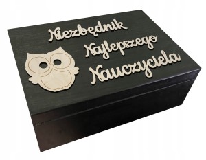 Prezent niezbędnik pudełko box na zakończenie roku na dzień nauczyciela 