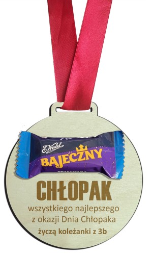 Medal prezent na DZIEŃ CHŁOPAKA bajeczny chłopak