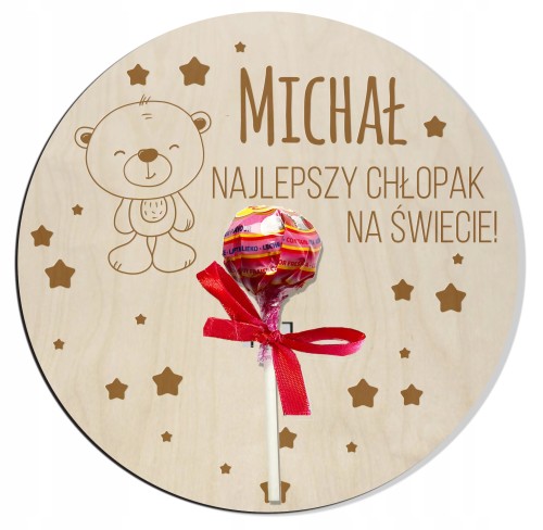 Prezent dzień chłopaka urodziny upominek imię z