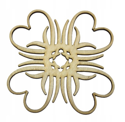 Dekor floral decor sklejka decoupage scrapki 15cm