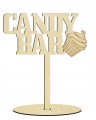 Napis na stół na podstawce Candy Bar dla Pary Młodej wesele ślub 