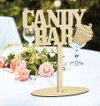Napis na stół na podstawce Candy Bar dla Pary Młodej wesele ślub 